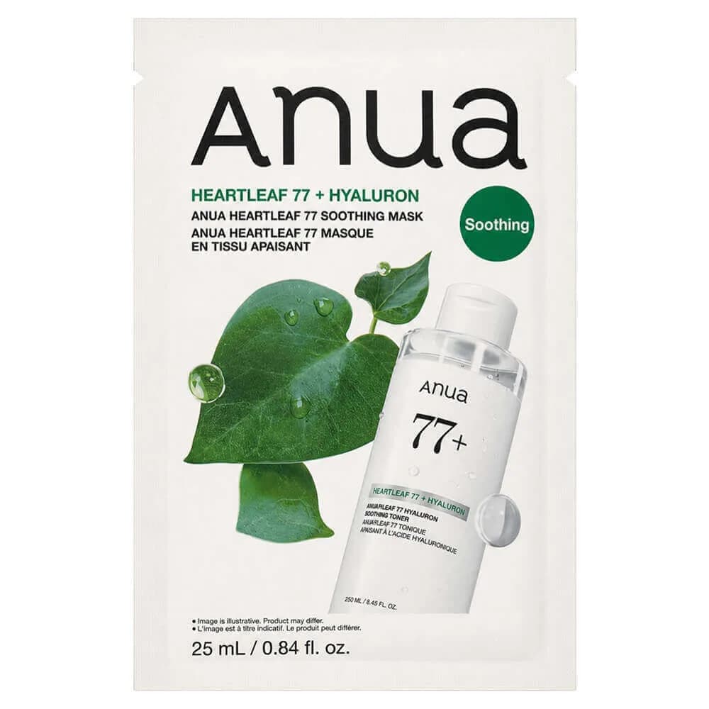 Успокаивающая тканевая маска Anua Heartleaf 77% Soothing Sheet Mask  25мл — фото 1