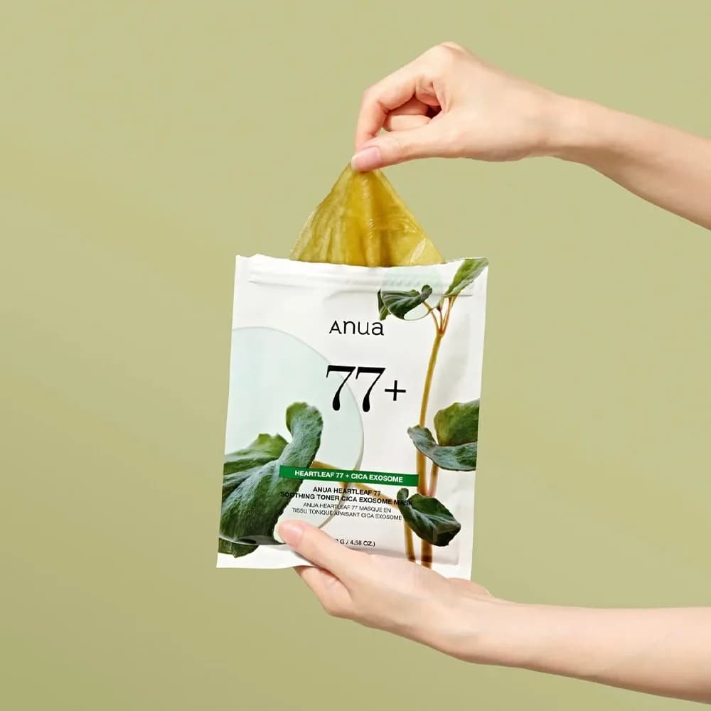 Успокаивающая тканевая маска Anua Heartleaf 77% Soothing Sheet Mask  25мл — миниатюра 4