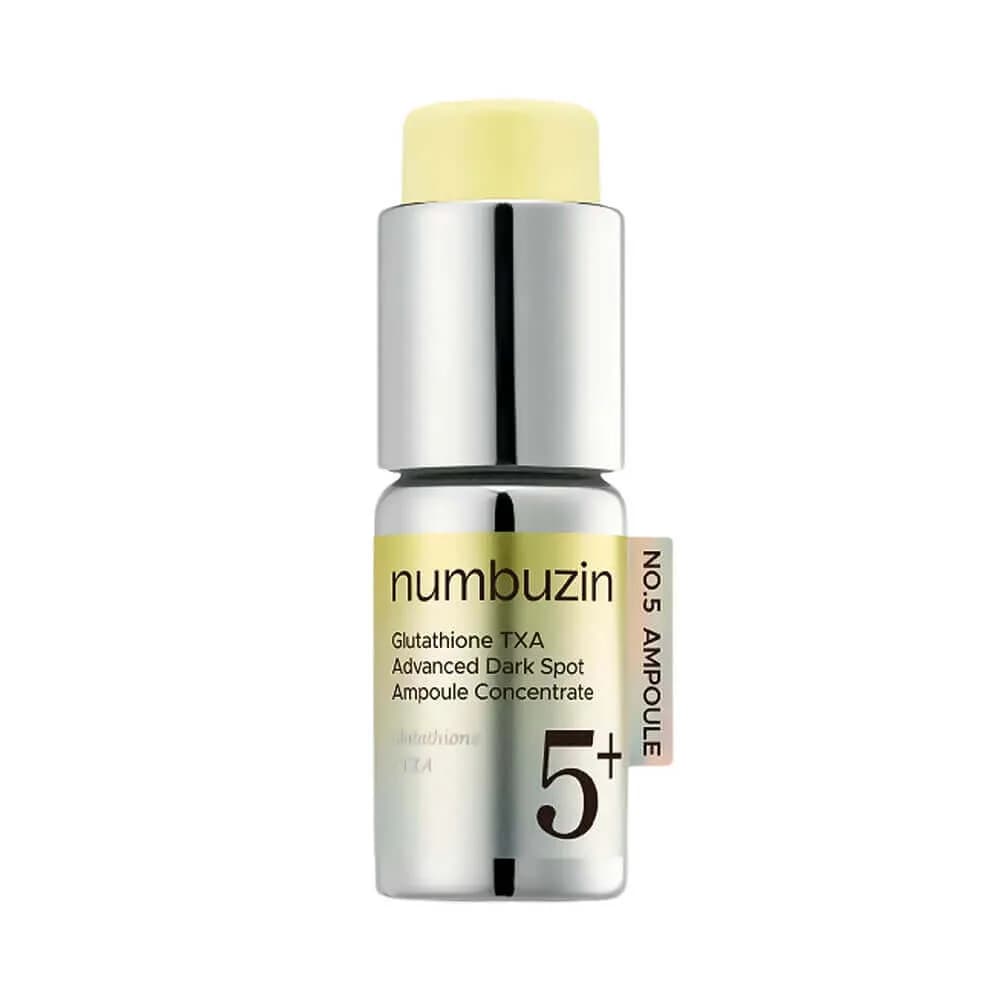 Двухкомпонентная концентрированная ампула против пигментации Numbuzin No.5 Glutathione TXA Advanced Dark Spot Ampoule Concentrate — миниатюра 2