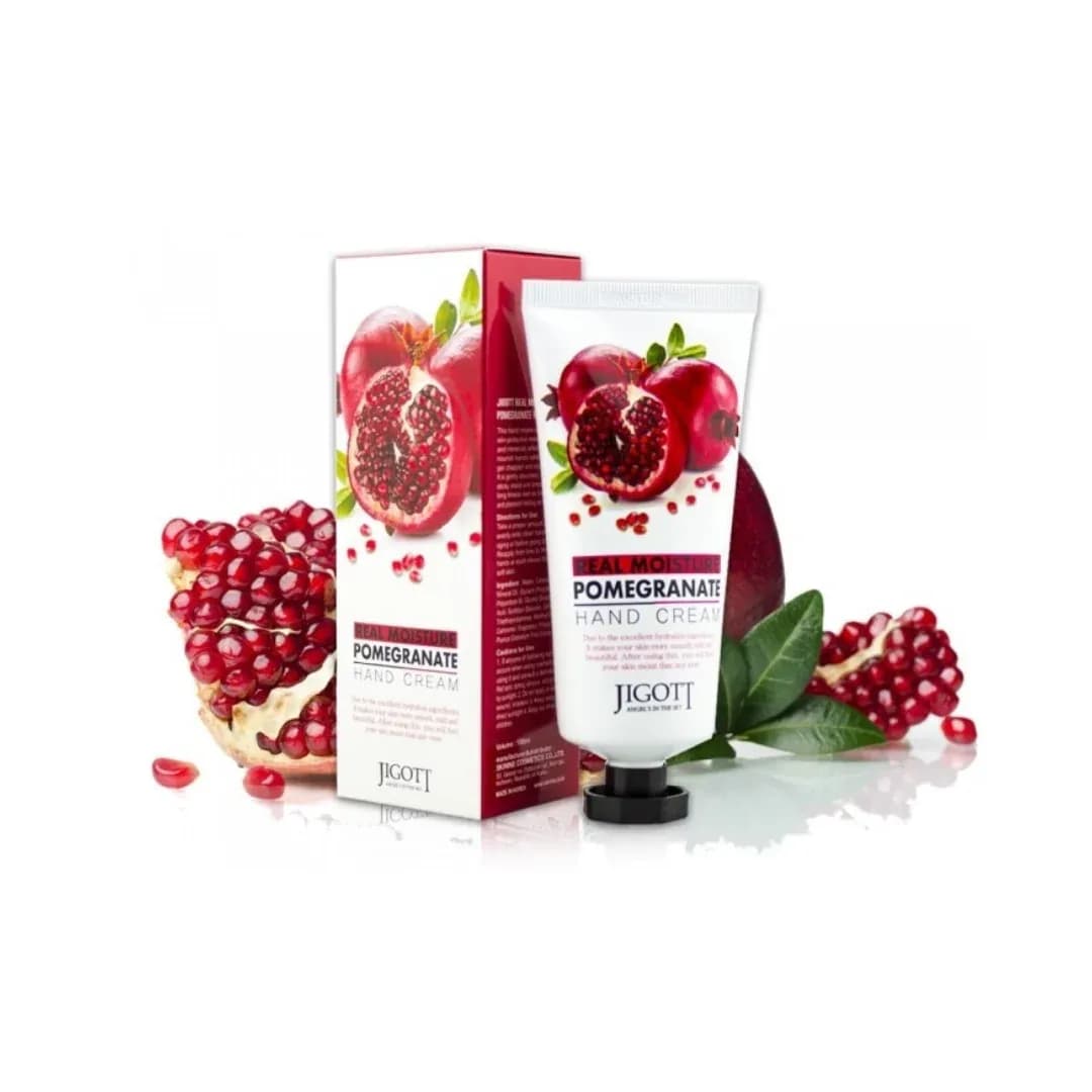 Увлажняющий крем для рук с экстрактом граната Jigott Real Moisture Pomegranate Hand Cream — фото 1