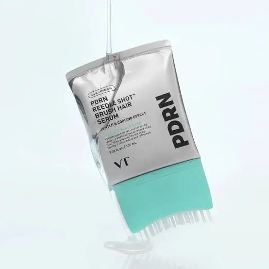 Массажная сыворотка-щетка против выпадения волос с микроиглами и ПДРН VT Cosmetics PDRN Reedle Shot Brush Hair Serum — фото 1
