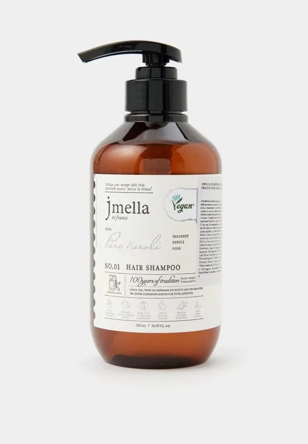 Веганский парфюмированный шампунь для волос Jmella In France Pure Neroli Hair Shampoo №01 /Бергамот, нероли, белый мускус/ — фото 1