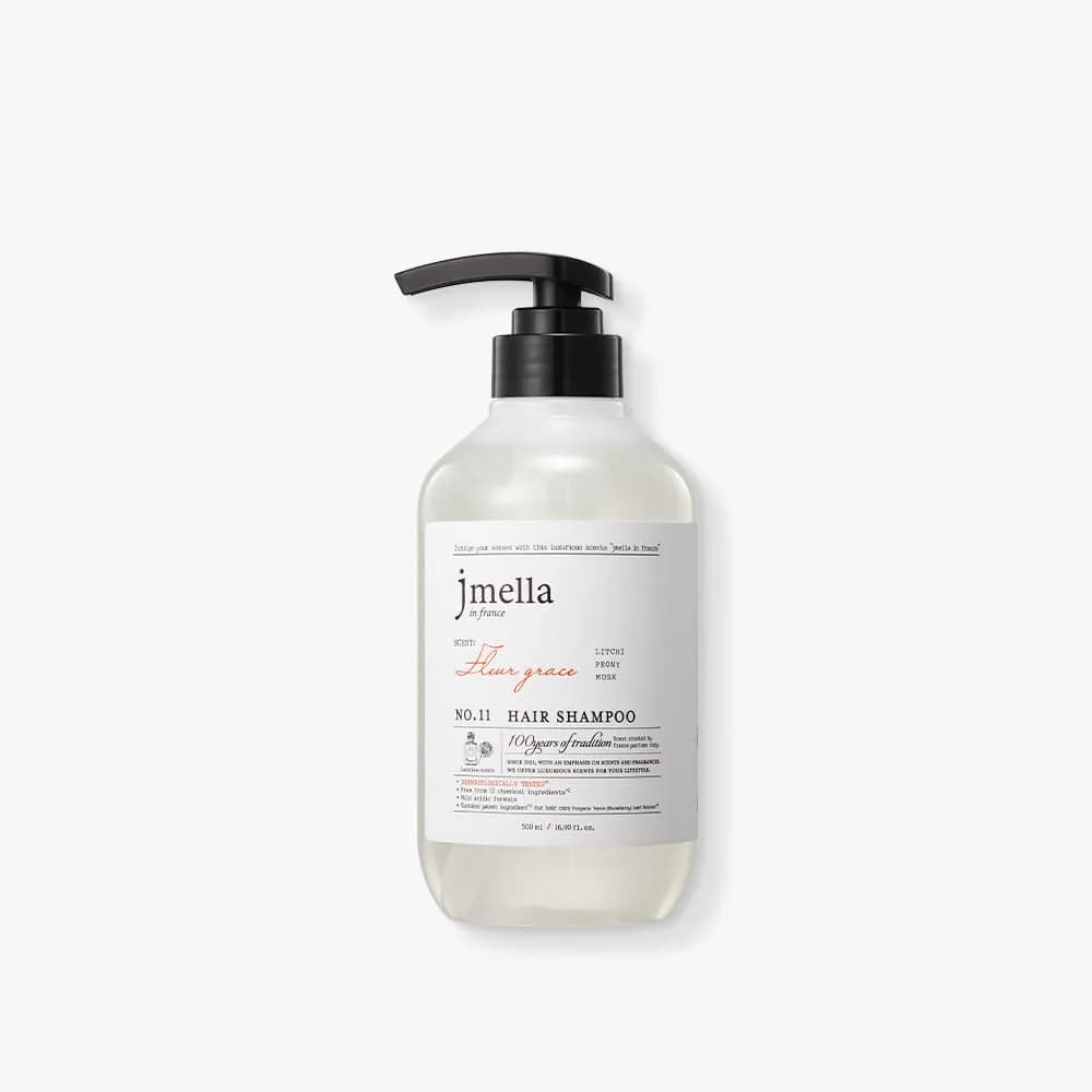 Парфюмированный шампунь для волос Jmella In France Fleur Grace Hair Shampoo №11  /Личи, пион, мускус/ — фото 1