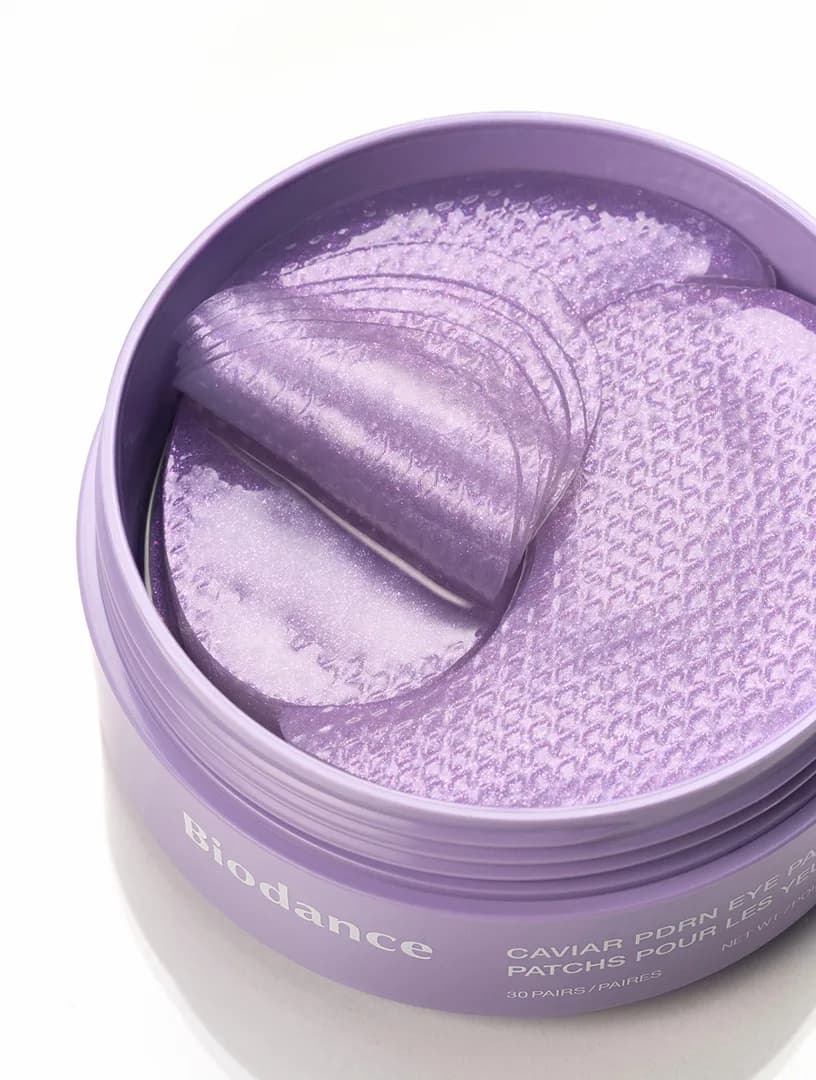 Омолаживающие гидрогелевые патчи для глаз с ПДРН и икрой Biodance Caviar PDRN Eye Patches — миниатюра 3