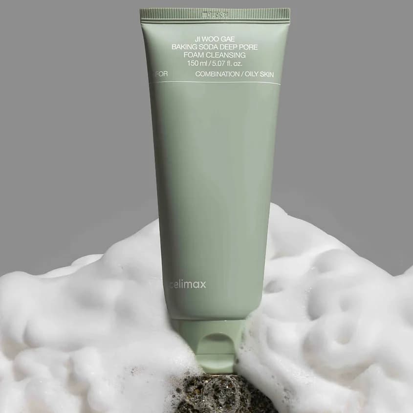 Пенка с содой для глубокого очищения пор Celimax Ji Woo Gae Baking Soda Deep Pore Foam Cleansing — миниатюра 2