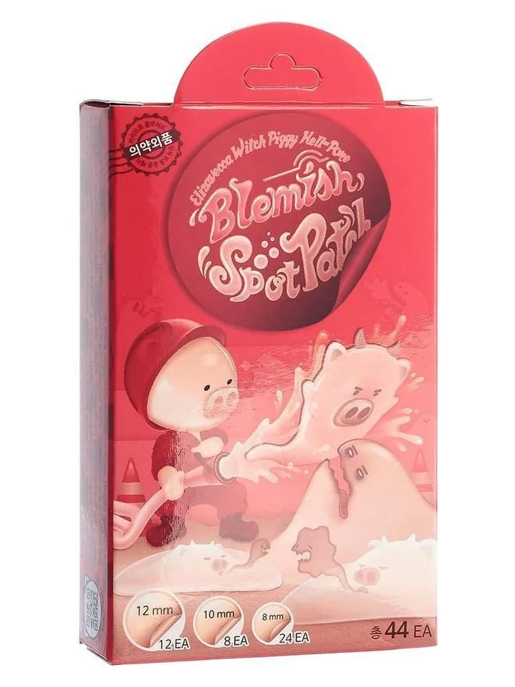 Точечные гидроколлоидные патчи от прыщей и акне Elizavecca Witch Piggy Hell-Pore Blemish Spot Patch — фото 1