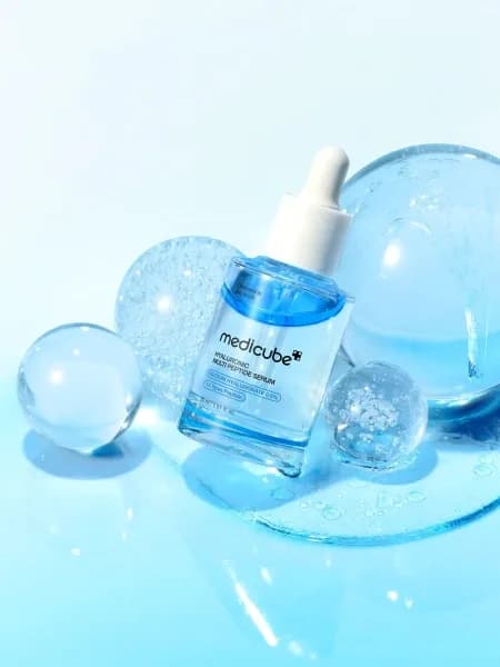 Двухфазная лифтинг-сыворотка с пептидами и ПДРН Medicube Hyaluronic Multi Peptide Serum — миниатюра 4