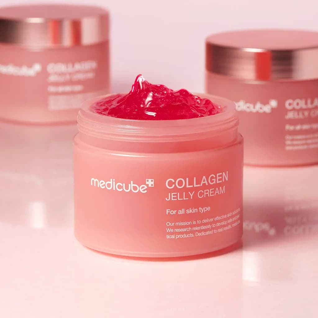 Укрепляющий коллагеновый крем-гель для лица с ПДРН Medicube Collagen Jelly Cream — миниатюра 4