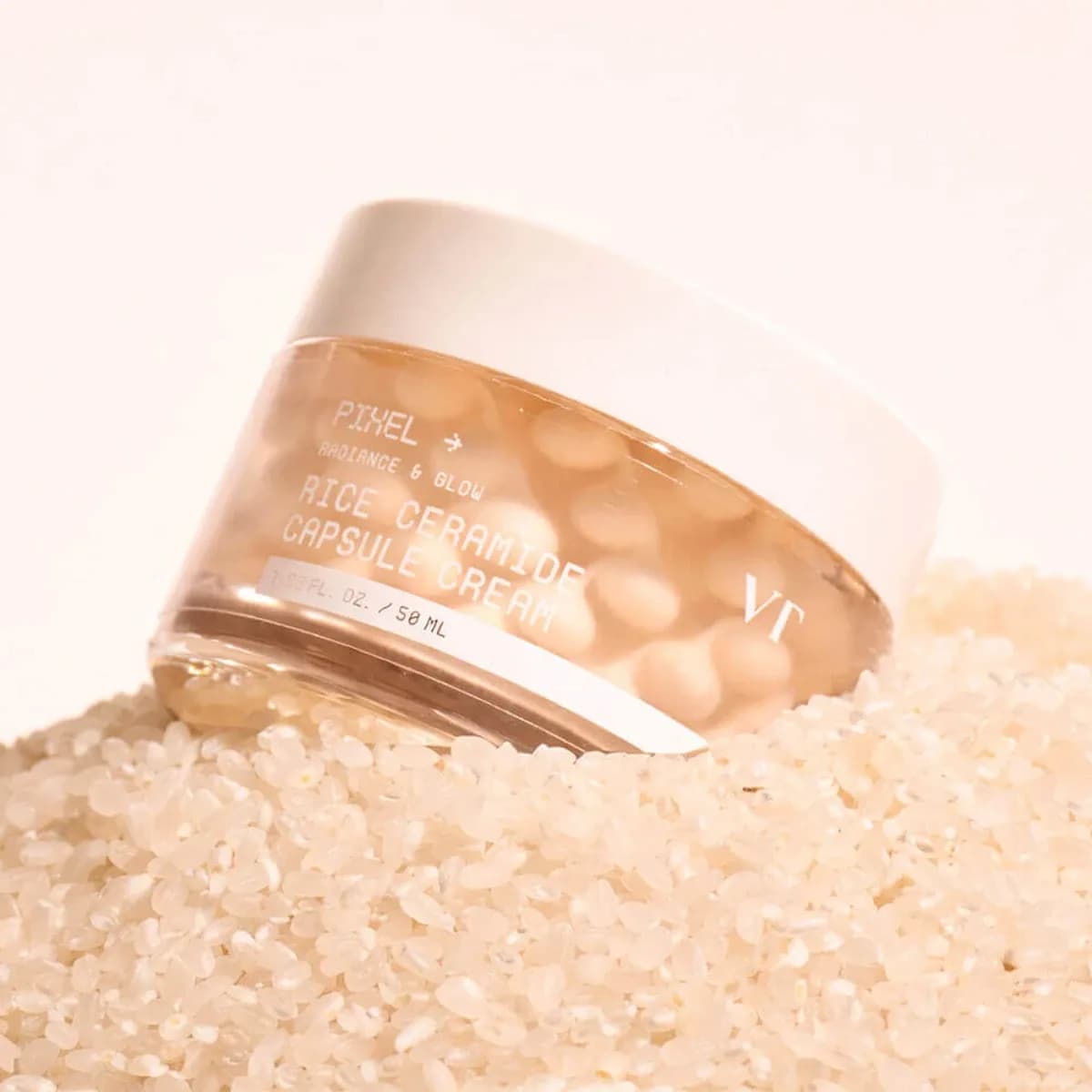Капсульный крем с рисом и церамидами для выравнивания тона VT Cosmetics Rice Ceramide Capsule Cream — миниатюра 2