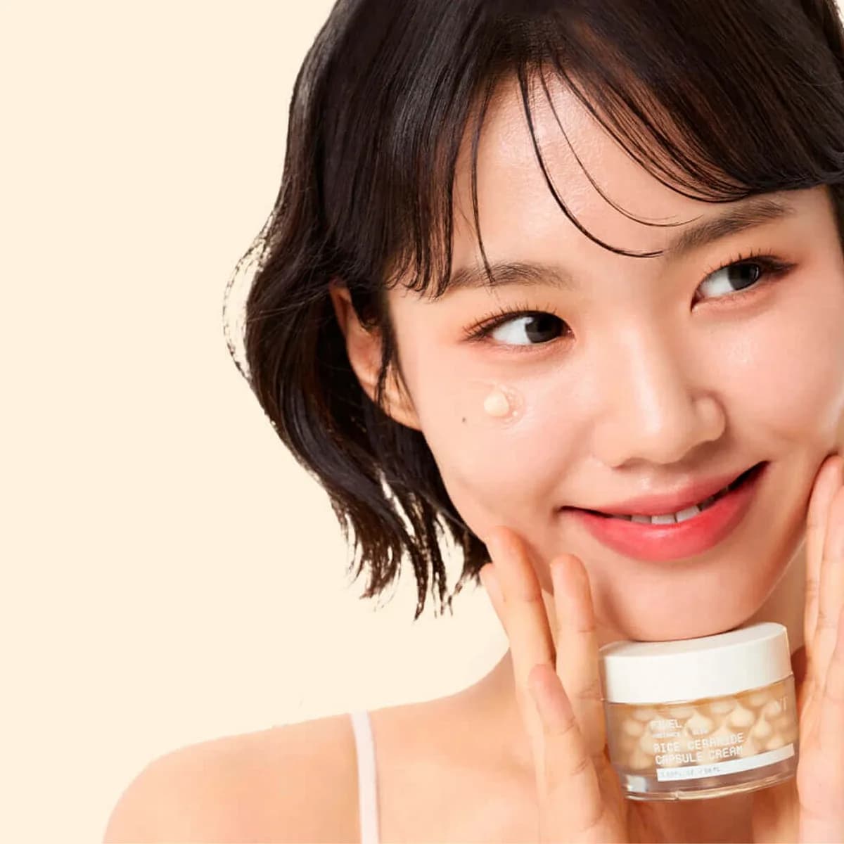 Капсульный крем с рисом и церамидами для выравнивания тона VT Cosmetics Rice Ceramide Capsule Cream — миниатюра 3