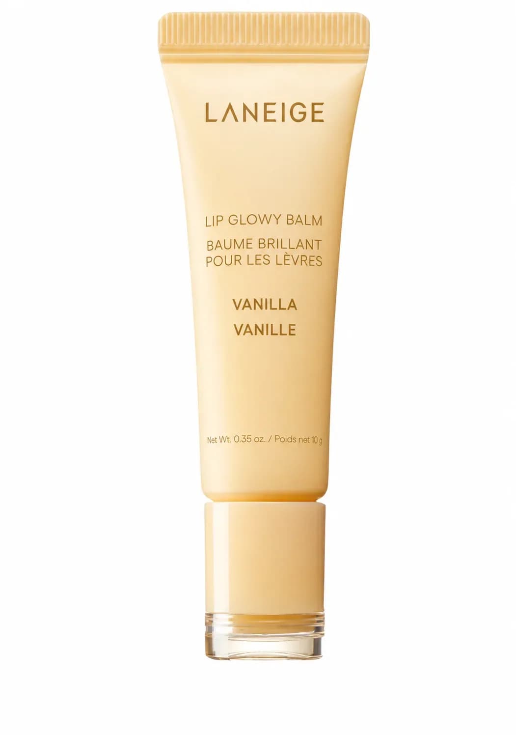 Сияющий бальзам для губ в тубе Laneige Lip Glowy Balm Vanilla — миниатюра 4