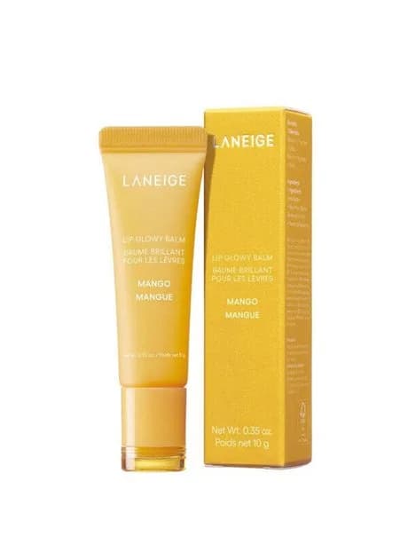 Бальзам-блеск для губ в тубе Laneige Lip Glowy Balm Mango — миниатюра 3