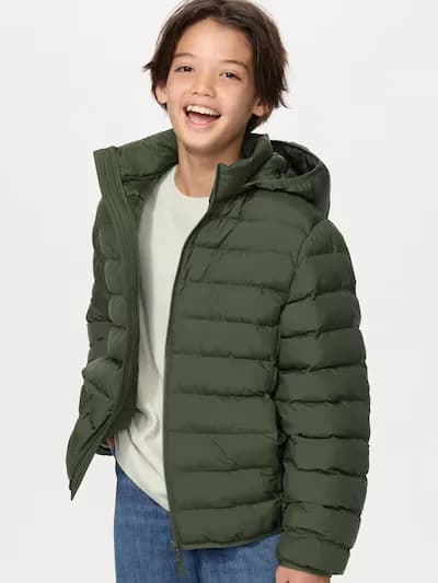 Детская куртка Uniqlo  / Хаки — фото 1