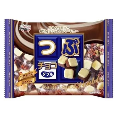 Японские двухслойные шоколадные конфеты Shoei Delicy «Tsubu Choco Double» /Молочный и Белый шоколад
