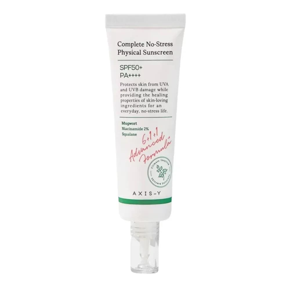 Лёгкий минеральный санскрин AXIS-Y Complete No-Stress Physical Sunscreen V. 3 SPF50+ PA++++ 50 мл — фото 1