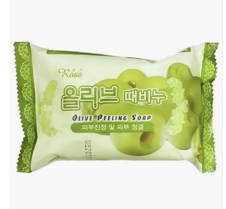 Мыло-пилинг с маслом оливы Rose Olive Peeling Soap / 150 гр — фото 1