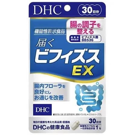 Пищевая добавка DHC Бифидобактерии EX для улучшения пищеварения, 30 капсул на 30 дней — фото 1