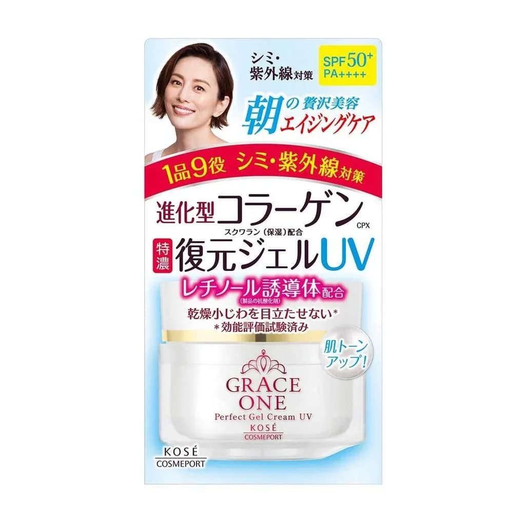 Kose Cosmeport "Grace One" UV SPF50 + Гель для лица с коллагеном "Восстановление и увлажнение" 50+ 100 гр — фото 1