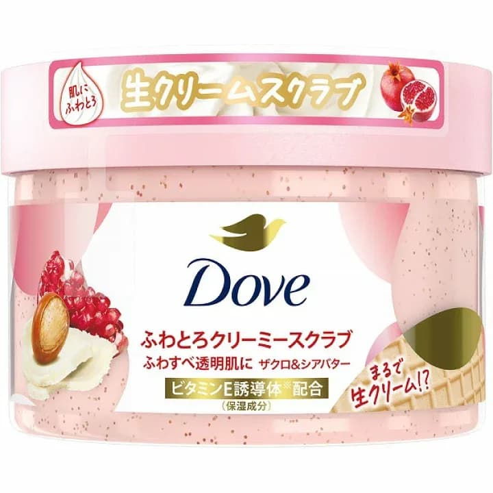 Dove Крем-скраб для тела с гранатовыми косточками и маслом ши 298 гр — фото 1