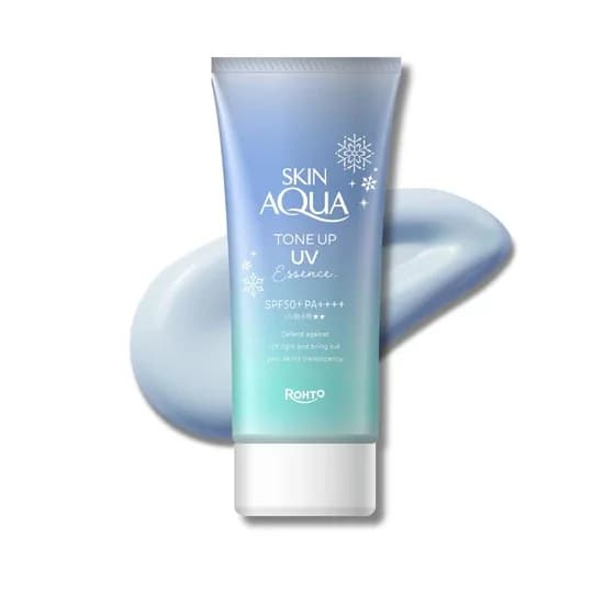Солнцезащитная эссенция SKIN AQUA Tone Up UV Essence SPF50+ PA++++ Blue 70 г — фото 1