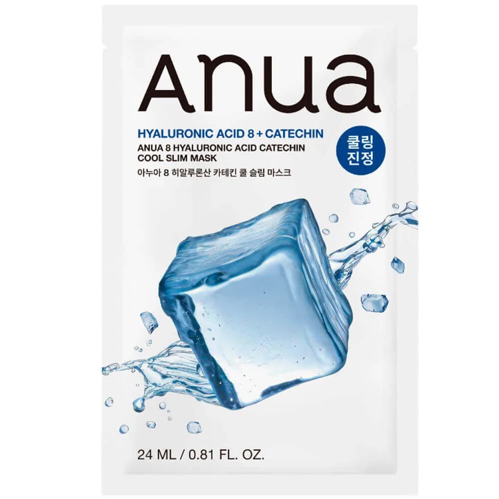 Охлаждающая тканевая маска Anua 8 Hyaluronic Acid Catechin Cool Slim Mask 24мл — фото 1