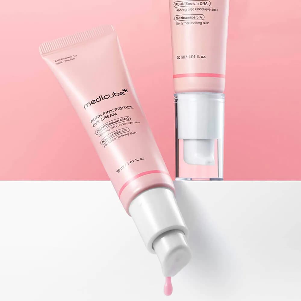 Осветляющий крем для век с ПДРН и розовыми пептидами Medicube PDRN Pink Peptide Eye Cream — фото 1