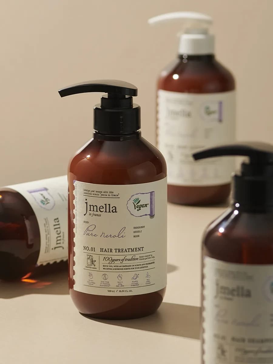 Веганская парфюмированная маска-кондиционер для волос Jmella In France Pure Neroli Hair Treatment №01 /Бергамот, нероли, белый мускус/ — фото 1