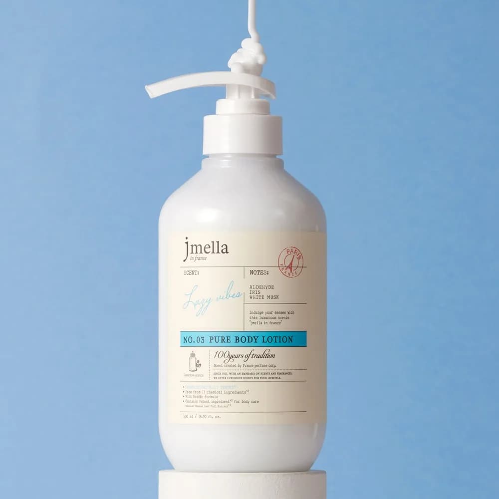 Парфюмированный лосьон для тела Jmella In France Lazy Vibes Body Lotion №03 /Белый мускус и ирис/ — фото 1