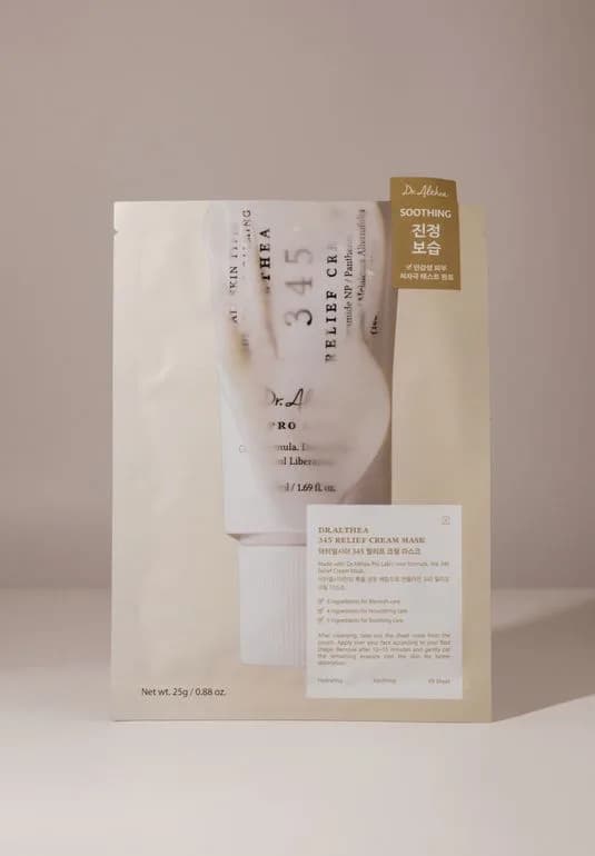 Успокаивающая кремовая тканевая маска с ПДРН и ресвератролом Dr. Althea 345 Relief Cream Mask — фото 1