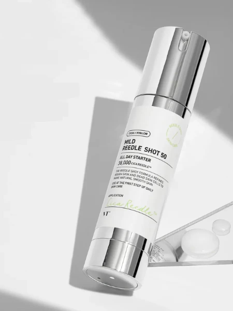 Деликатная бустер-сыворотка для лица с микроиглами VT Cosmetics Mild Reedle Shot 50 — фото 1