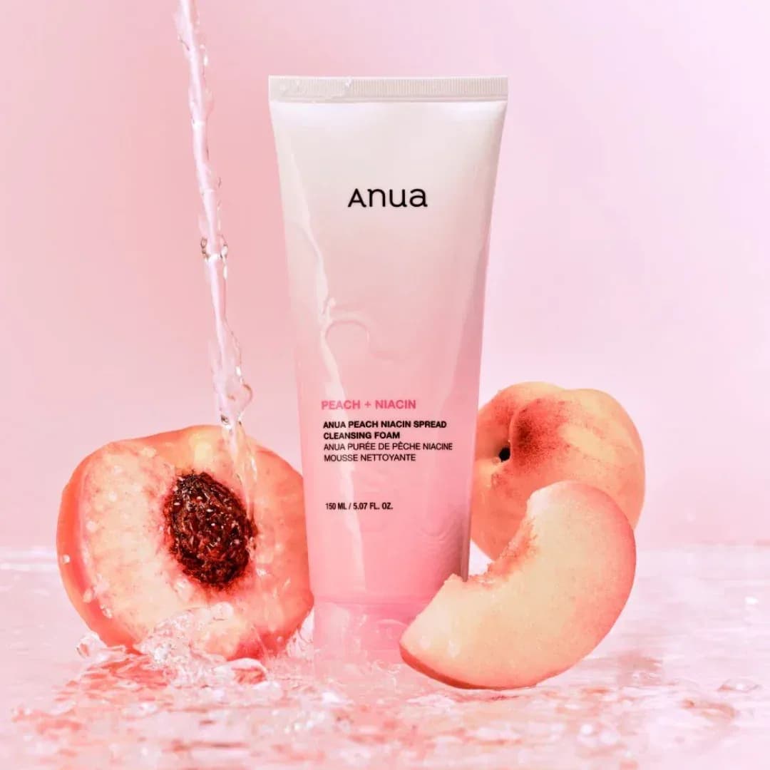 Очищающая пенка для умывания с персиком и ниацинамидом Anua Peach Niacin Spread Cleansing Foam — фото 1