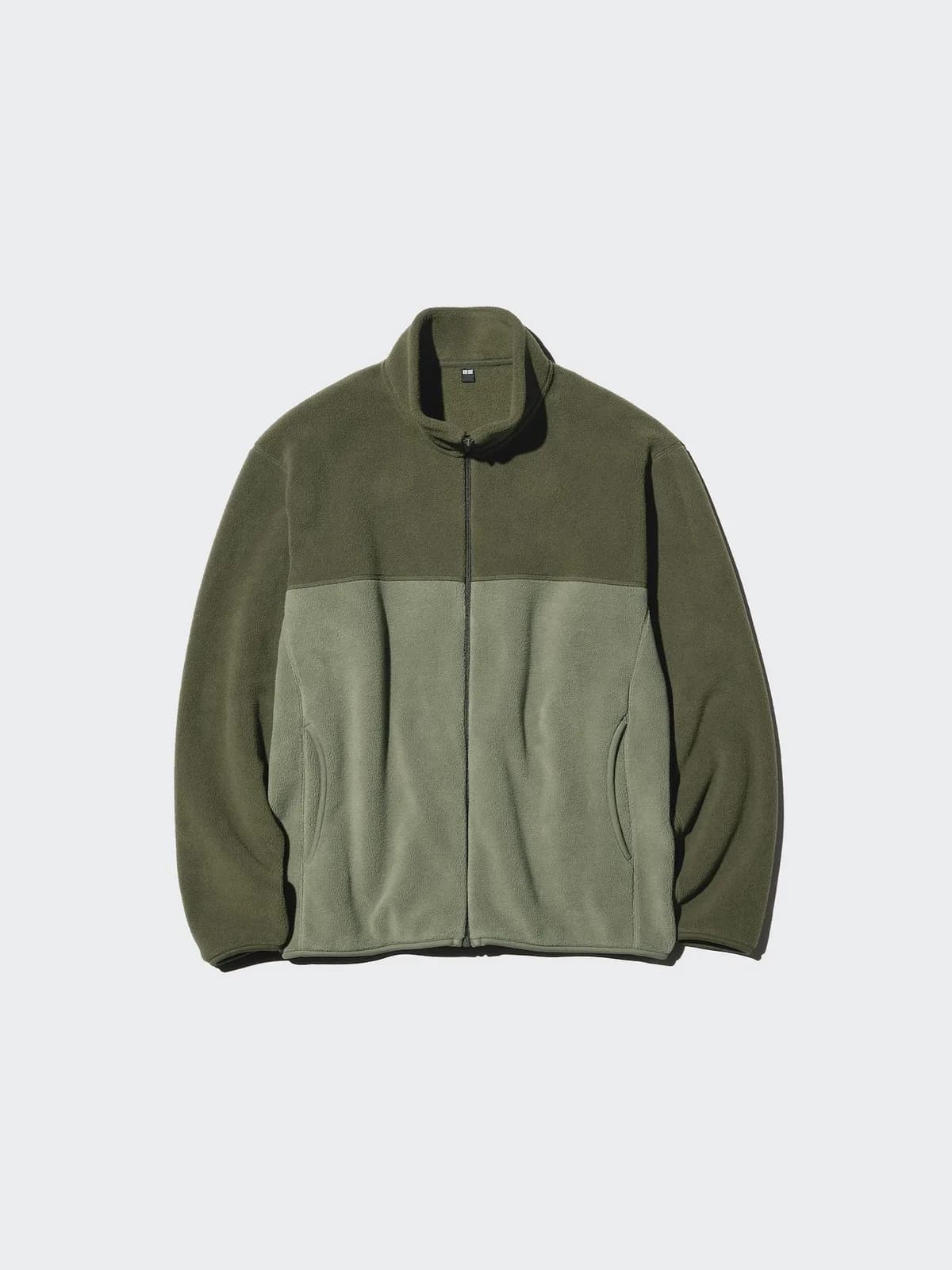 Унисекс флисовая куртка на молнии Uniqlo Fleece Full-Zip Jacket / Хаки — фото 1